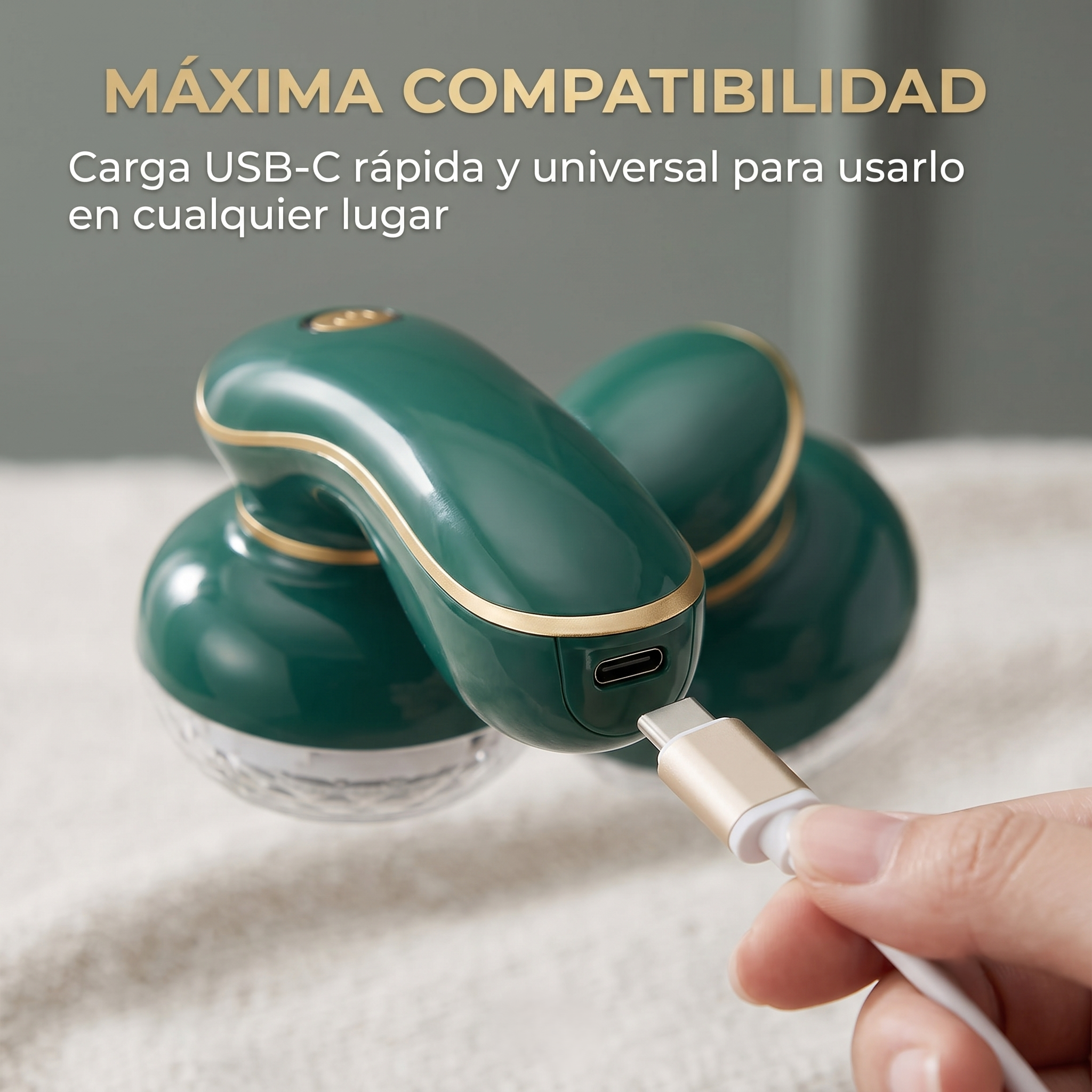 Removedor De Pelusa Eléctrico Recargable