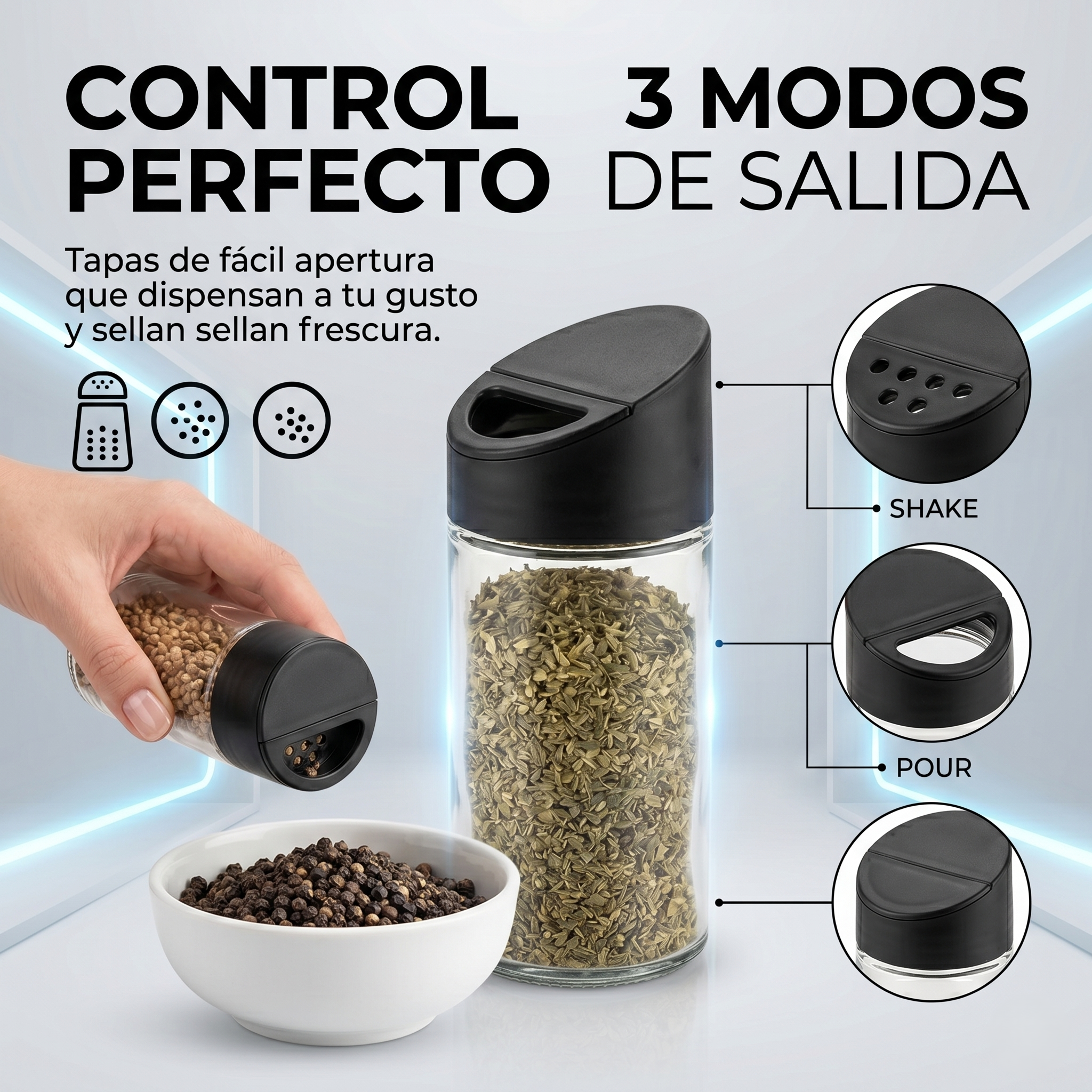 Juego De Especias Giratorios Para Cocina