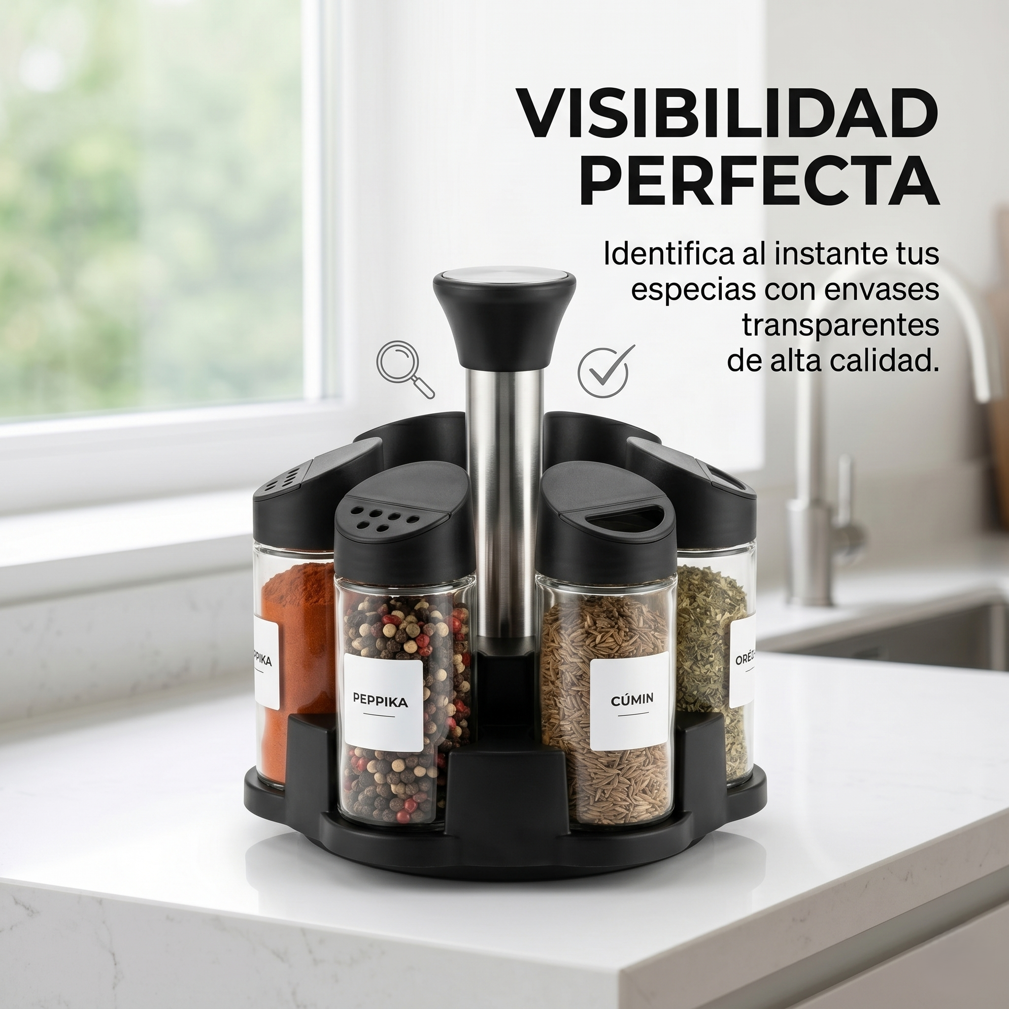 Juego De Especias Giratorios Para Cocina