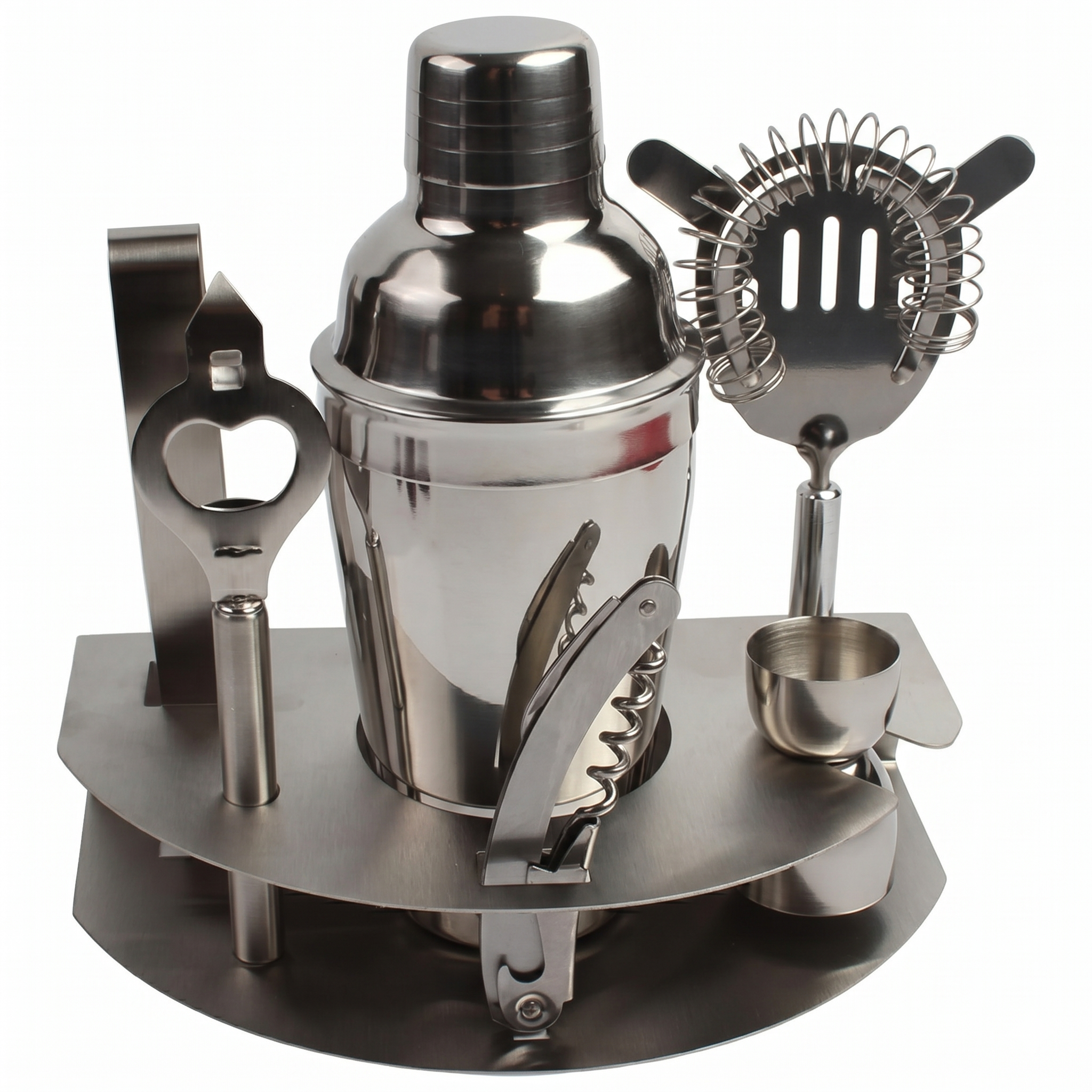 Set de Coctelería Deluxe en Acero Inoxidable de 7 Piezas