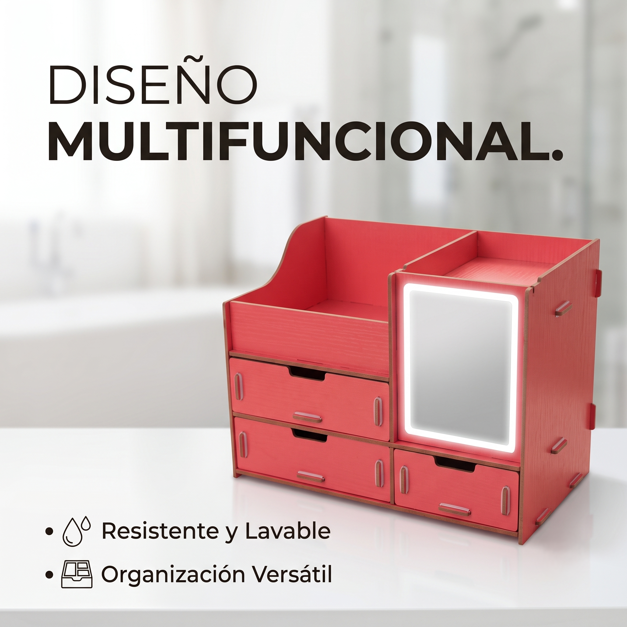 Organizador De Maquillaje 4 Cajones