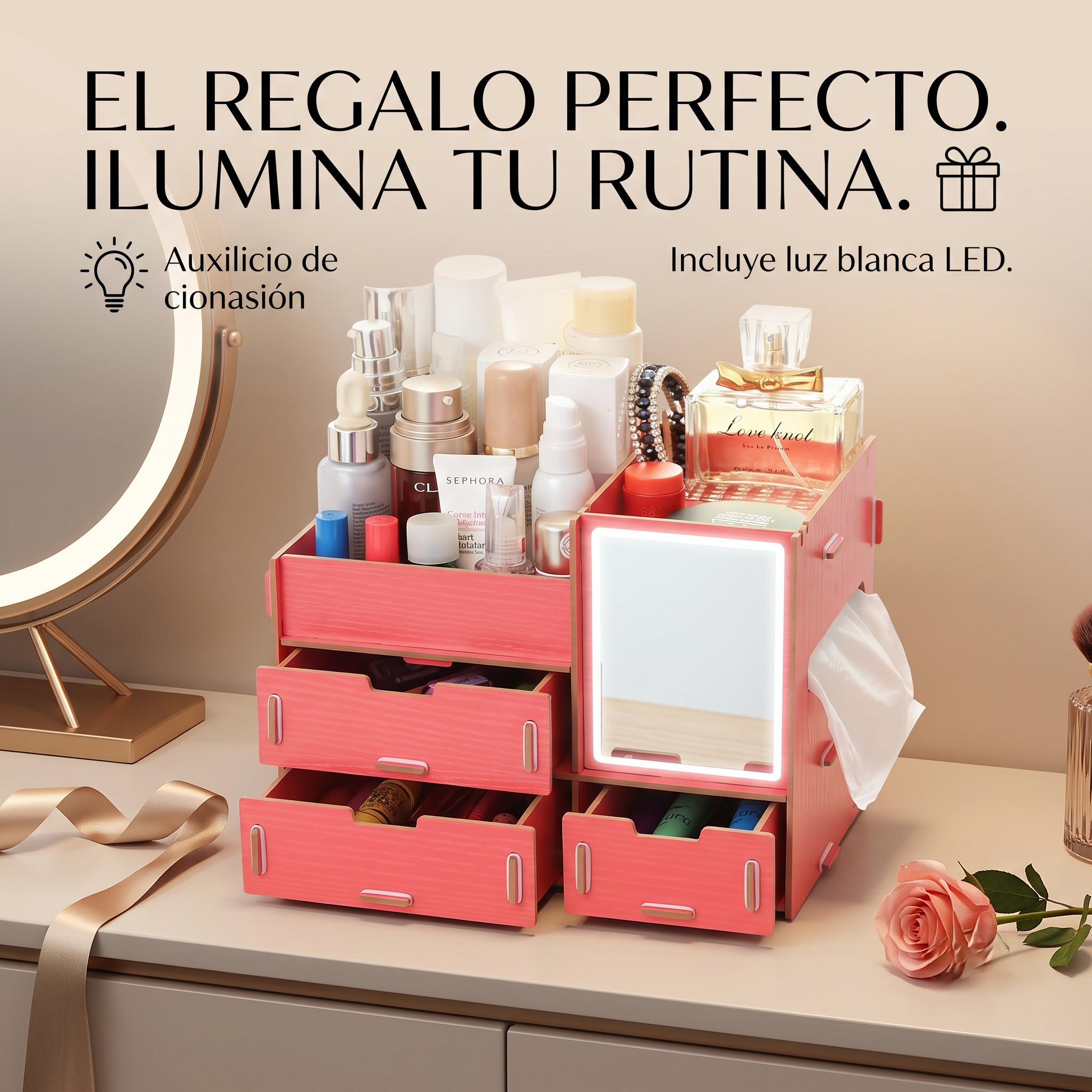 Organizador De Maquillaje 4 Cajones