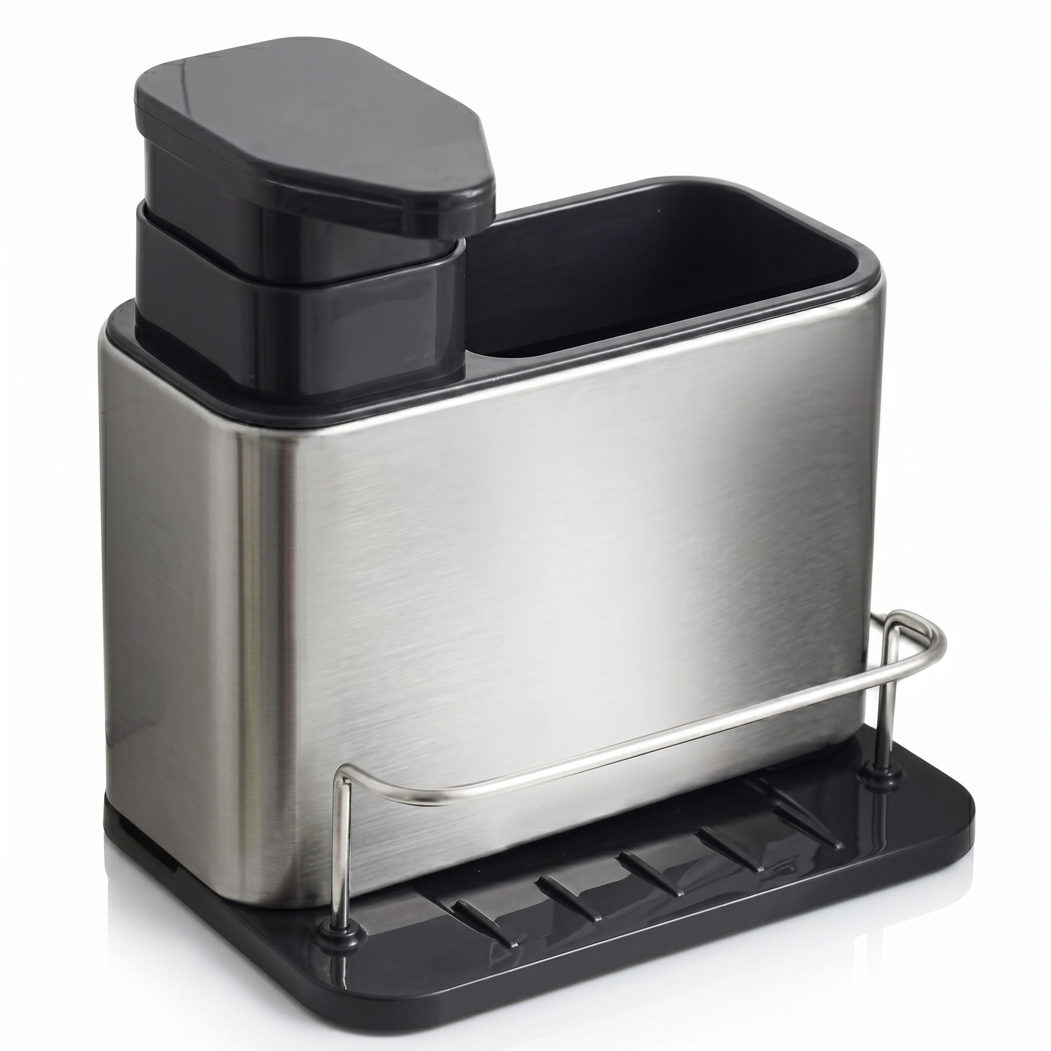 Dispensador de Jabón 3-en-1 Premium en Acero Inoxidable