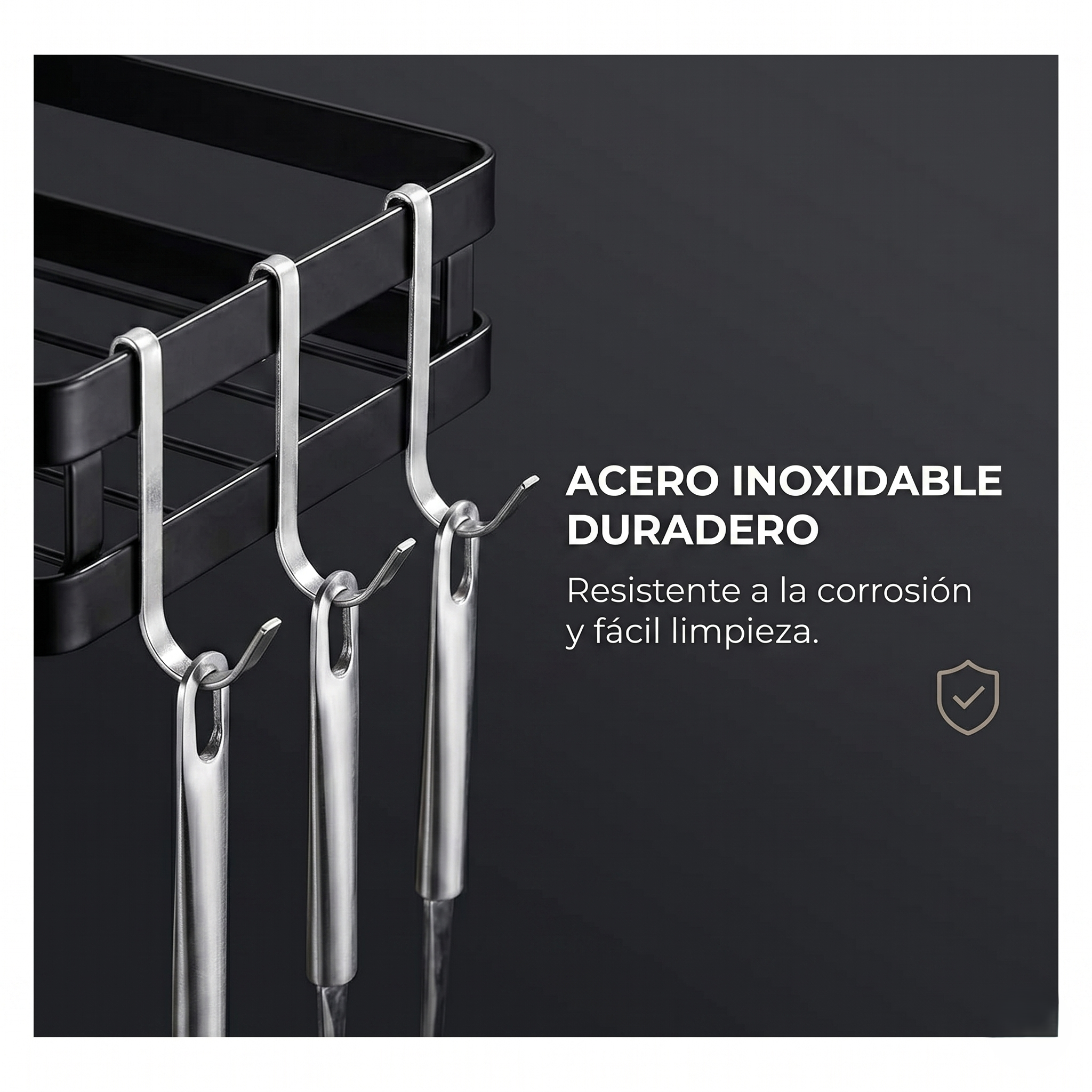 Organizador Doble Acero Con Estante