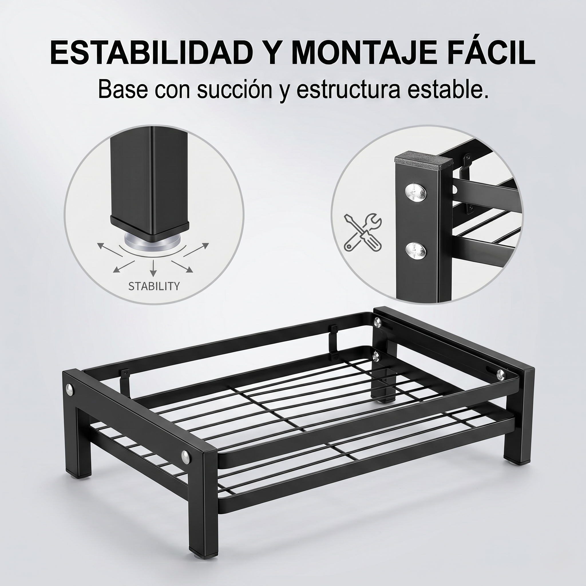 Organizador Doble Acero Con Estante